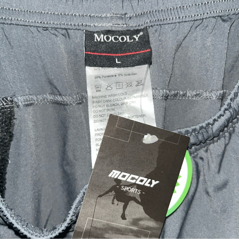Mocoly Womens Gray Stretch Athletic Hiking Pants Size Large NWT - Picture 4 of 5